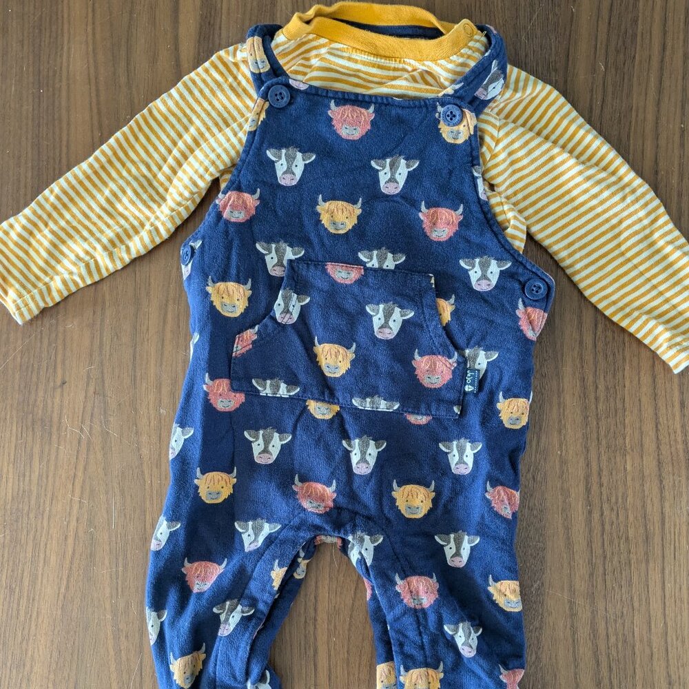 JoJo Maman Bebe 2 piece set 12-18mo